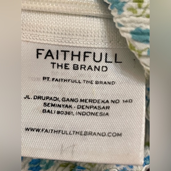 Faithfull the Brand Donna 🌸 floral-print crepe mini dress Size 4/Small - Picture 11 of 12